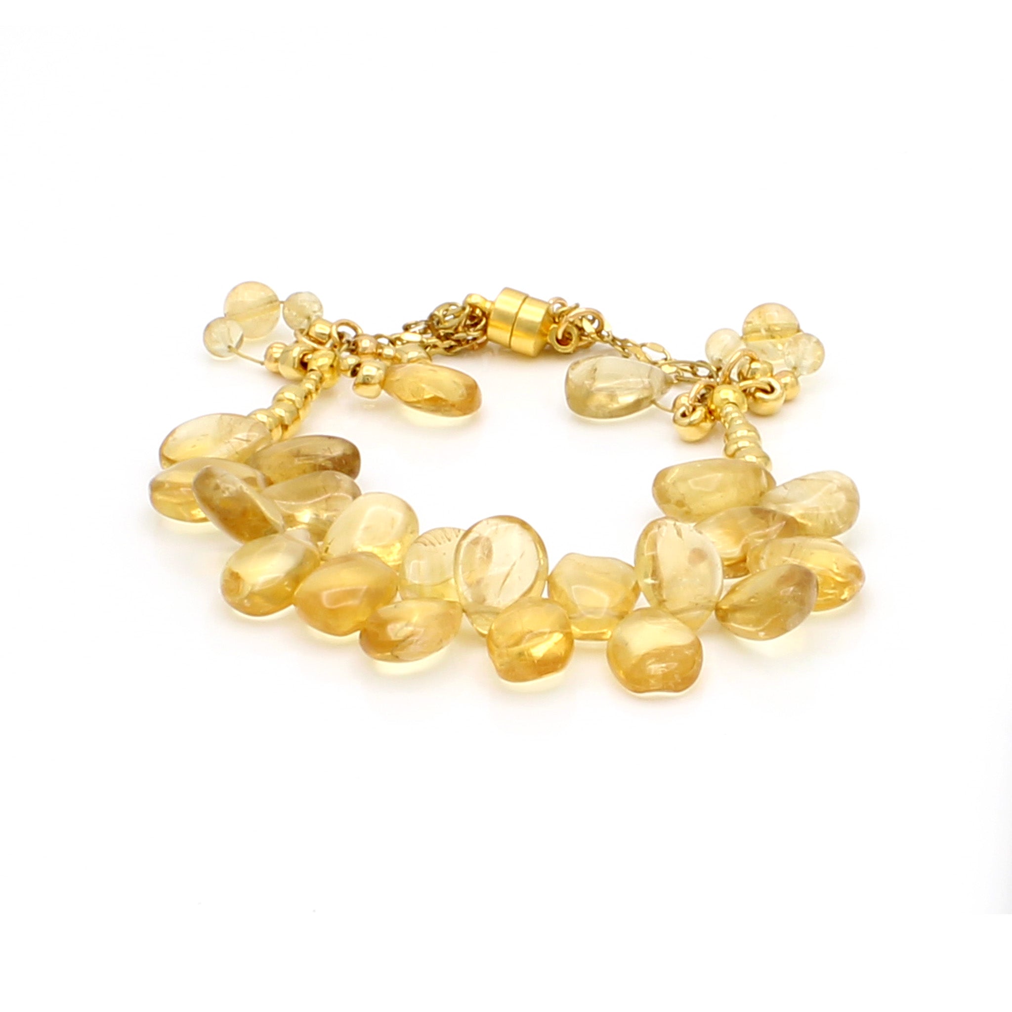 Citrine Gemstone Drops Bracelet