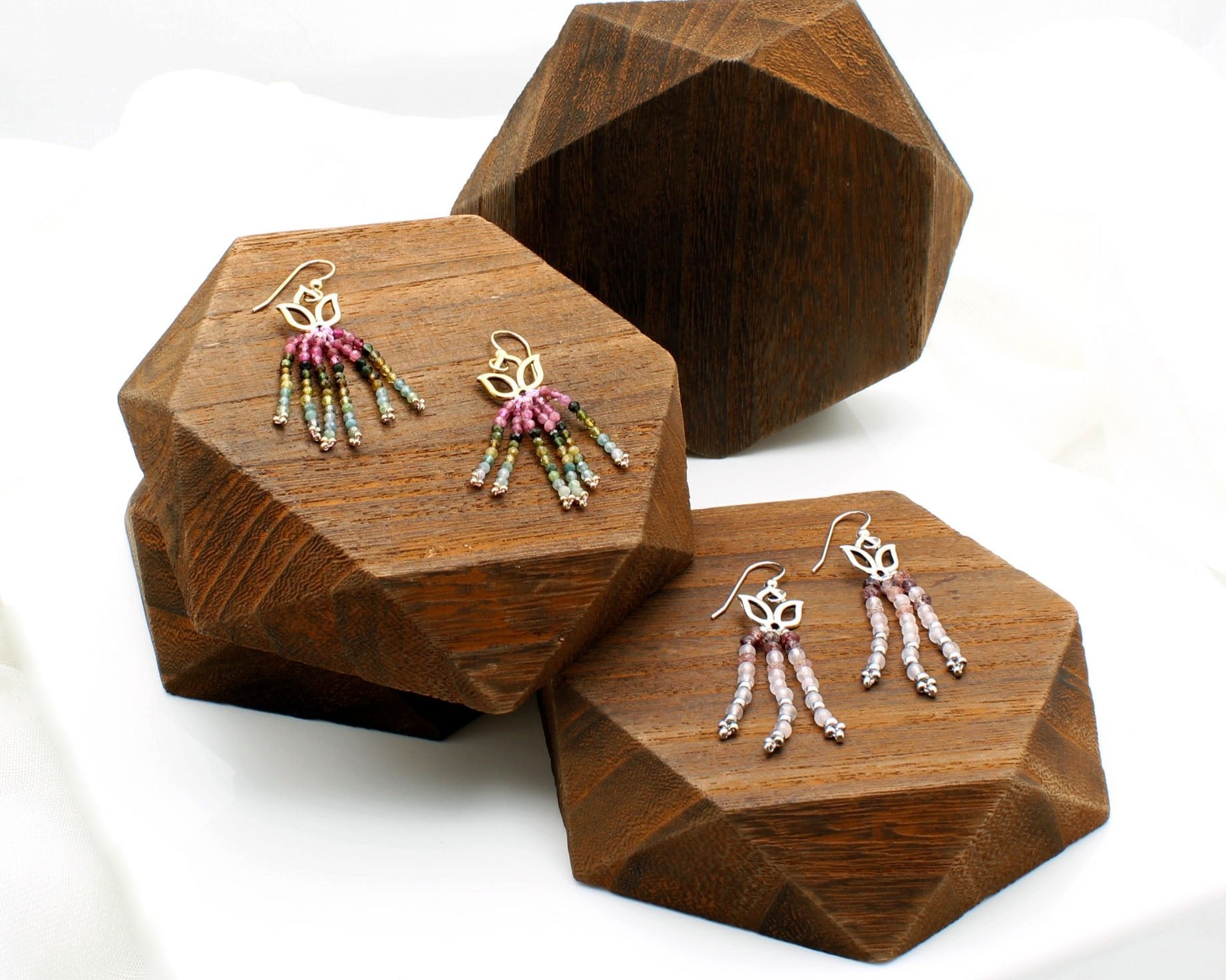 Pink Tourmaline Earrings